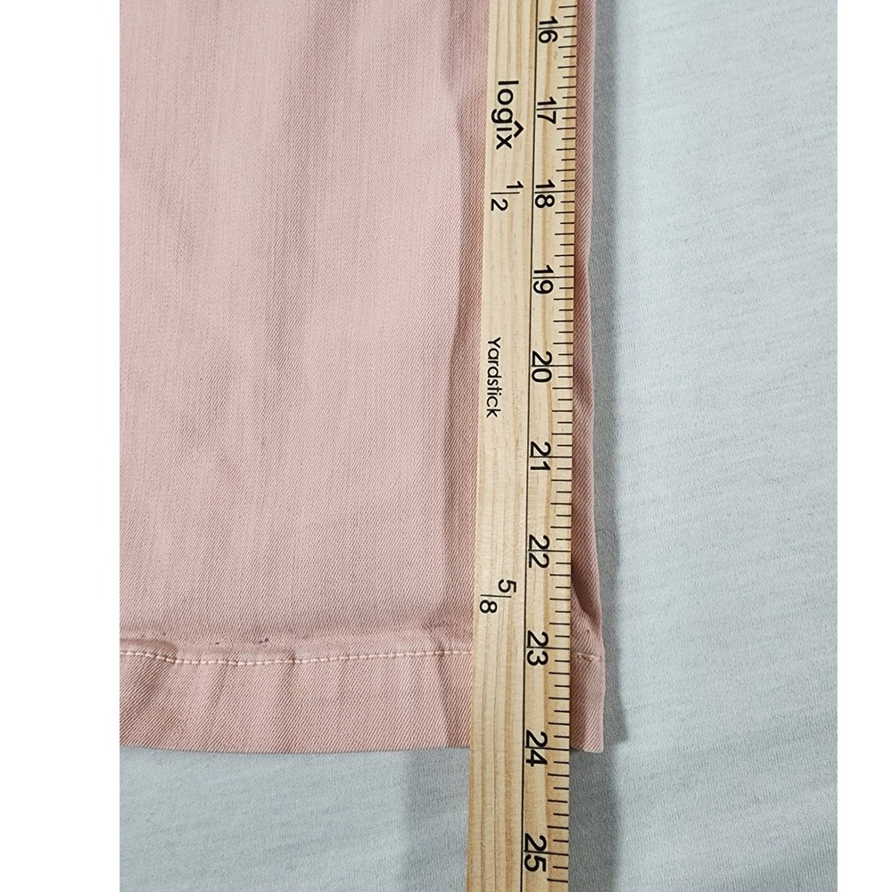 Flying Monkey Wide Leg Crop Women 27 High Rise Pink Tencel Blend Boho USA Made - Picture 2 of 7